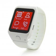 Atongm W003 Smart Watch Phone 1.44 Inch Touch Screen Bluetooth Camera FM White