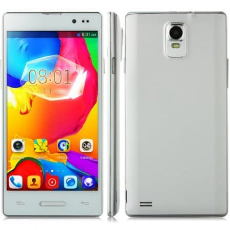 Tengda N906 Smartphone Android 4.4 MTK6572W 5.0 Inch 3G Smart Wake White