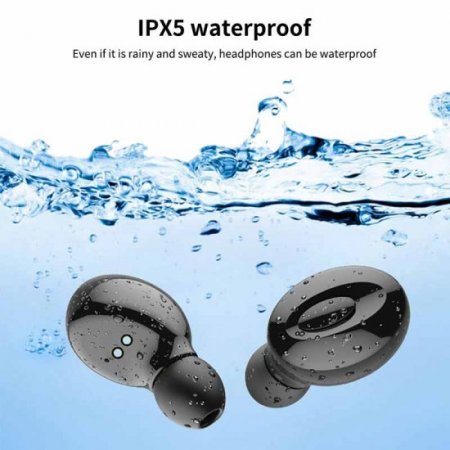 HiFi Heavy Bass Sound Headphones TWS Wireless Bluetooth Earphone Auto Pairing Waterproof Earbuds Noise Cancel Headset With 350mah Charging Box