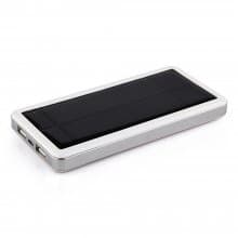 12800mAh Power Bank Solar Charger for iPad iPhone Smartphone White