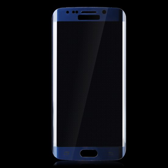 0.2mm Electroplating Tempered Glass Screen Protector for SAMSUNG S6 Edge Dark Blue