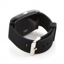 U Watch UX Bluetooth Watch Heart Rate Monitor for iOS And Android Smartphones Black