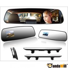 R02 Super Slim 2.7" TFT HD Car Camera DVR Car Black Box Rearview Mirror Oblong Fast shipping