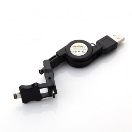 4- In-1 Multifunctional USB Charger Data Transfer Cable For Mobile Phone
