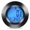 Bicycle Waterproof Three Color Backlight Stopwatch Automatic Alarm Extend Bracket Anti-interference Mileage Speed Wireless Stopwatch Monitor - Black