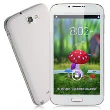 Note3 Smart Phone Android 4.2 MTK6589 Quad Core 1G RAM 6.0 Inch 8.0MP Camera- White