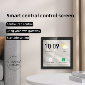 T6E In-Wall Central Control Switch Panel controller Zigbee Hub Gateway 4 inch Touch Screen tuya smart home control panel