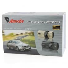 Amkov ZOOM-007 2.7 Inch Extreme Sports Camera Digital Camcorder for Backpackers Bikers -Champagne