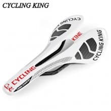 Cycling King MTB Bicycle Durable 3K Full Carbon Seat Saddle - White