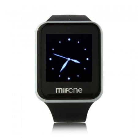 MIFone W15 2.5D Sapphire Glass Smart Bluetooth Watch 1.5" Screen TPSiV Safe Strap Black