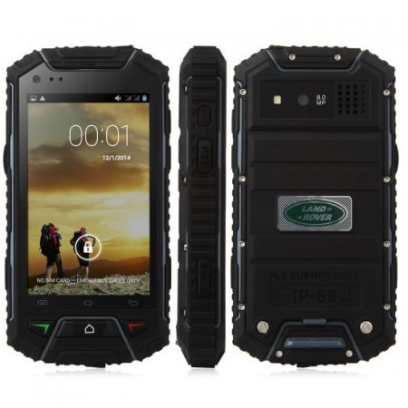 Tengda V6 Smartphone IP68 Android 4.2 MTK6572W 4.0 Inch PTT SOS Black