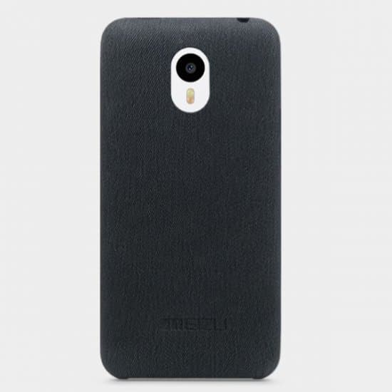 Original Leather Protective Back Cover Case for MEIZU m1 note Smartphone Black