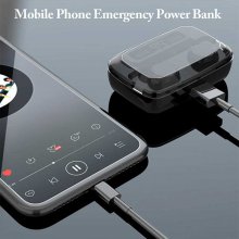 HiFi Heavy Bass Headset Fingerprint Touch Earbuds IPX7 Waterproof Earphones Noise Cancelling Headphone 3500mAh Charging Box With LED Power Display