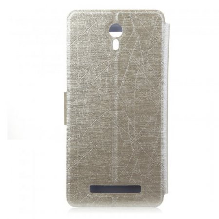 Quality Flip Cover Case Stand Case Magnet Closure for JIAYU S3 Smartphone White