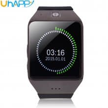 Uhappy UW1 GSM Smart Watch Camera Bluetooth NFC TF Card Wristwatch Black