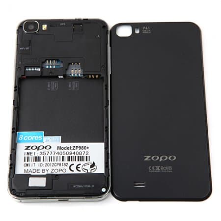 ZOPO ZP980+ Smartphone MTK6592 5.0 Inch FHD Screen 32GB Double Cell- Black