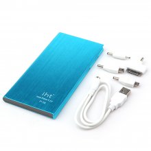 IHT P-18 18000mAh Dual USB Power Bank for iPhone iPad Smartphone - Blue