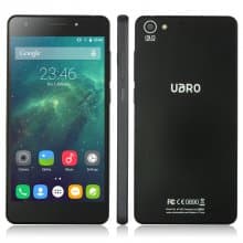 UBRO M1 Smartphone 6.9mm Double Glass 5.0 Inch 2GB 16GB Android 5.1 MTK6735A- Black