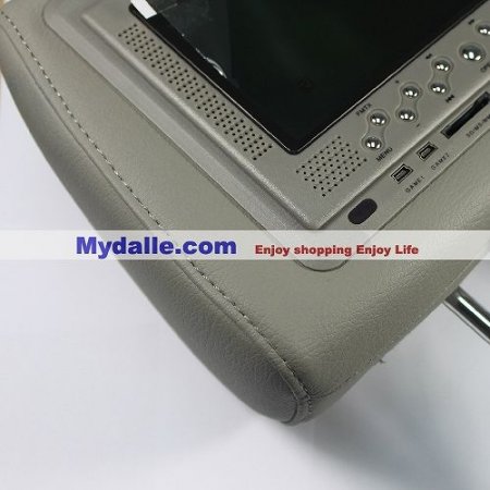 7 inch automobile headrest DVD Player support MPEG4 Format