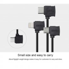 STARTRC Phone Tablet Bidirectional Transmission Connection Dedicated 16cm Data Cable for DJI Mavic Air 2 Remote Control