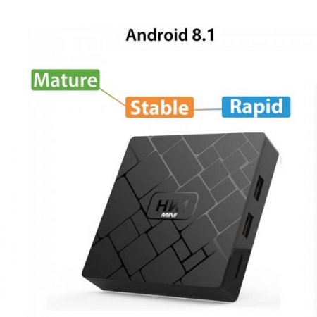 HK1 mini Android 8.1 TV Box RK3229 Mali-450 2G 16G Support 4K 2.4G Wifi Smart TV Box Media Player