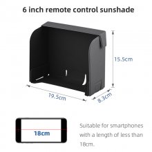 The 6-inch mobile phone sunshade reduces eye discomfort and improves flight safety