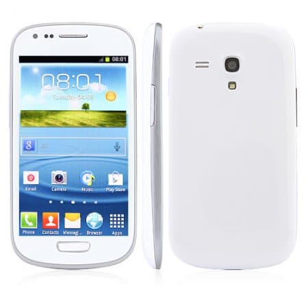 SH-I8190 Smartphone Android4.0 MTK6515 WiFi 4.0 Inch Capacitive Screen- White