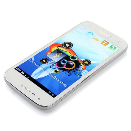 I9500 Smartphone Android 2.3 OS SC6820 1.0GHz 5.0 Inch Camera- White