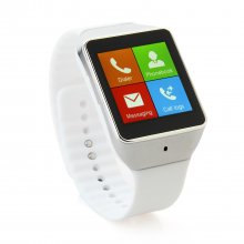 Atongm W006 Smart Bluetooth Watch 1.54 Inch Touch Screen with Mic - White
