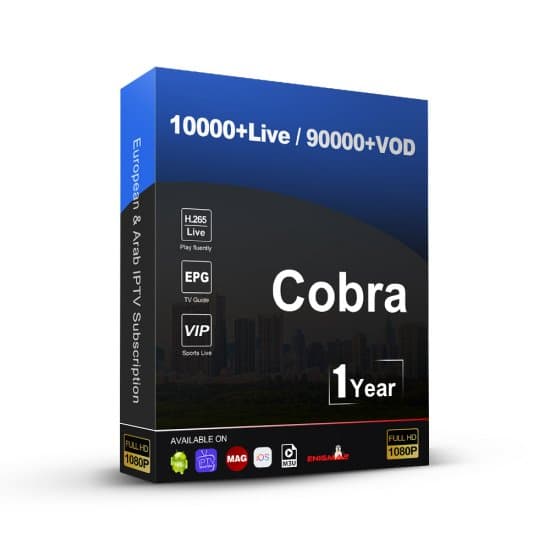 Cobra IPTV Subscription 12 Months Europe Arabic IPTV 4K FHD Sport Movies Hot XXX for Smarters pro Android APK