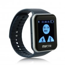 MIFone W15 2.5D Sapphire Glass Smart Bluetooth Watch 1.5" Screen TPSiV Safe Strap Blue