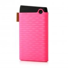 Cager B089 6000mAh Ultra Slim USB Power Bank for Smartphones Tablet PC Pink