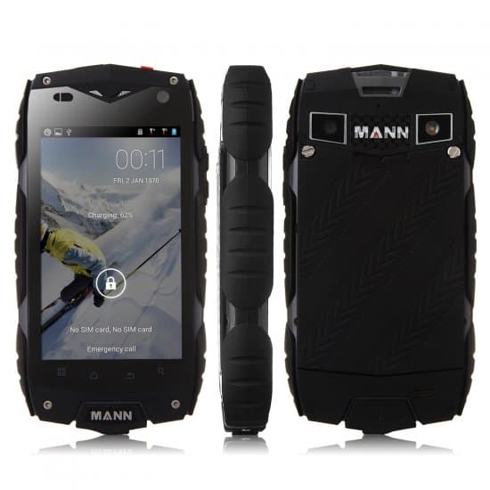 MANN ZUG 3 Smartphone IP68 Android 4.3 Qualcomm MSM8212 Quad Core 4.0 Inch 3G GPS Black