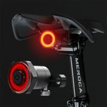 Smart Bicycle Rear Light Auto Start Stop Brake Sensing Taillight IPX6 Waterproof USB Charge Bike Tail Light Night Riding Lamp