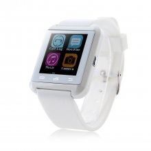 U Watch U8 Plus Smart Bluetooth Watch 1.44" Screen for iOS & Android Smartphones White
