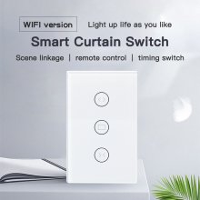 Tuya Smart Curtain Switch,WiFi Smart Switch,Scene linkage,Voice control,Works with Tmall Genie/Alexa/GoogleHome