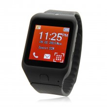 Atongm W003 Smart Watch Phone 1.44 Inch Touch Screen Bluetooth Camera FM Black