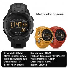 Sport smartwatch waterproof smart watch alarm clock pedometer mileage calorie multi-function student watch