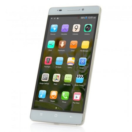 M7 Smartphone Android 4.4 MTK6582 Quad Core 1GB 8GB 5.5 Inch QHD Screen Silver