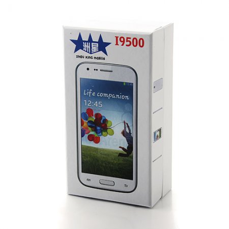 I9500 Smartphone Android 2.3 OS SC6820 1.0GHz 5.0 Inch Camera- White