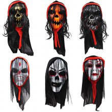 Halloween horror mask scary mask prom party decoration props plastic mask