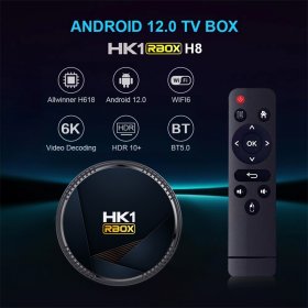 HK1 RBOX-H8 TV BOX Android 12.0 H618 4GB 128GB Dual WiFi Bluetooth5.0 6K Media Player Set Top Box