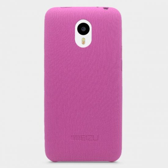 Original Leather Protective Back Cover Case for MEIZU m1 note Smartphone Rosy