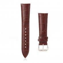 Crocodile Split Leather Buckle Watch Bands Straps For Apple Watch 38mm&42mm Brown