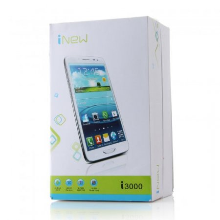 iNew i3000 Smartphone Android 4.2 MTK6582 Quad Core 5.0 Inch HD Screen 1GB 4GB White