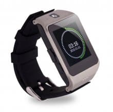 Uhappy UW1 GSM Smart Watch Camera Bluetooth NFC TF Card Wristwatch Sliver