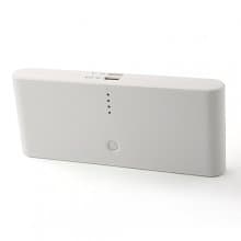 30000mAh Dual-USB Power Bank for iPhone iPad Tablet PC White