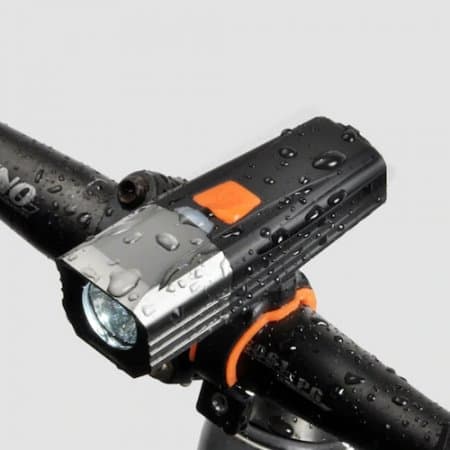 Y9 Bicycle Lamp USB Charging Mountain Bike Front Light LED Lighting Night Ride T6 Flashlight Riding Equipment - Golden