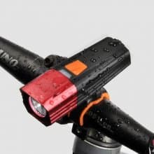 Y9 Bicycle Lamp USB Charging Mountain Bike Front Light LED Lighting Night Ride T6 Flashlight Riding Equipment - Golden