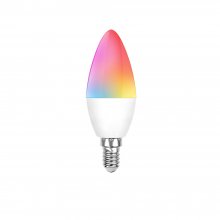 Tuya Smart Light Bulb,WIFI Smart Candle Light Blub,LED Multicolor,Support Tmall Genie/Alexa/GoogleHome,No Hub Needed